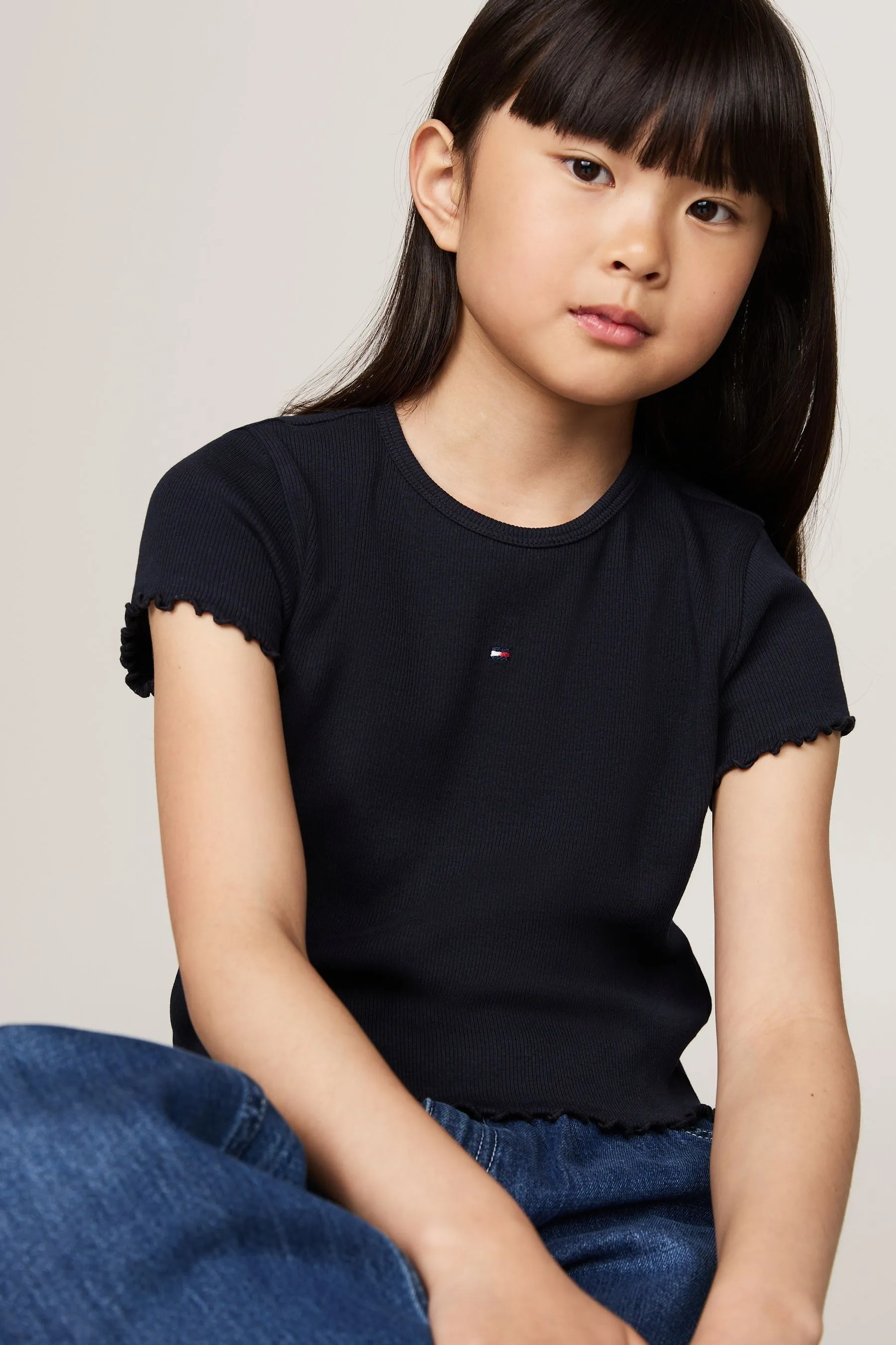 Tommy Hilfiger Blu - Essential Rib Maniche corte  Top    